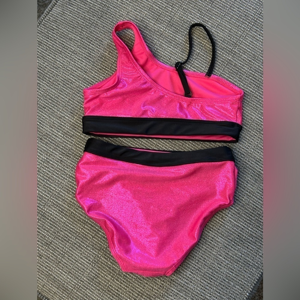D17.21 Justice Girls Sport Shine Bikini Swimsuit Small - Picture 3 of 3